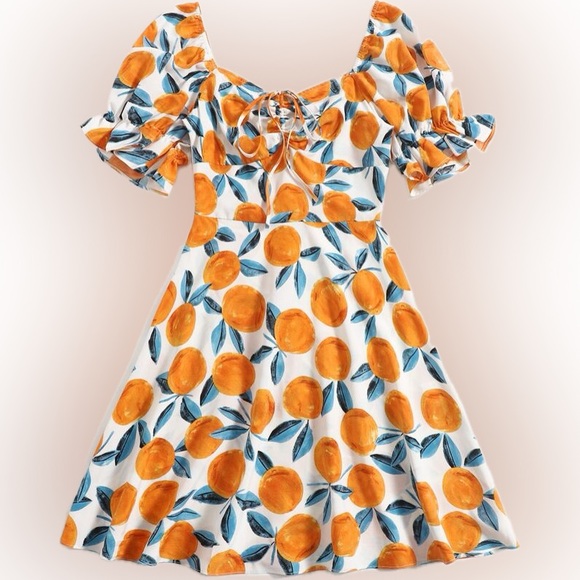 SHEIN Dresses & Skirts - 🍊Orange Print Dress